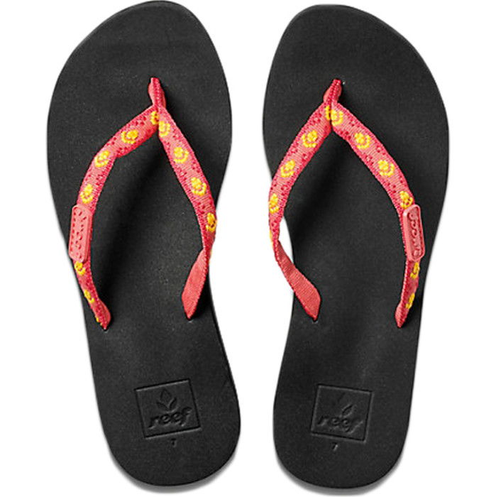 Reef Womens Ginger Sandals Flip Flops HOT PINK YELLOW R01660 Accessories Watersports Outlet